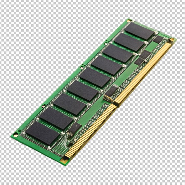 Módulo de memoria RAM para PC con fondo transparente
