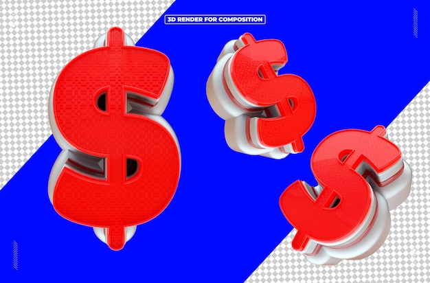 Moeda 3D Cifrao Dinheiro para Redes Sociais (en inglés)