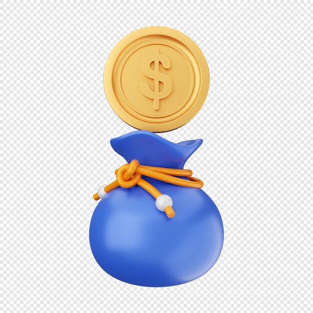 moeda 3d dinheiro dólar euro iene libra esterlina ícone ilustração