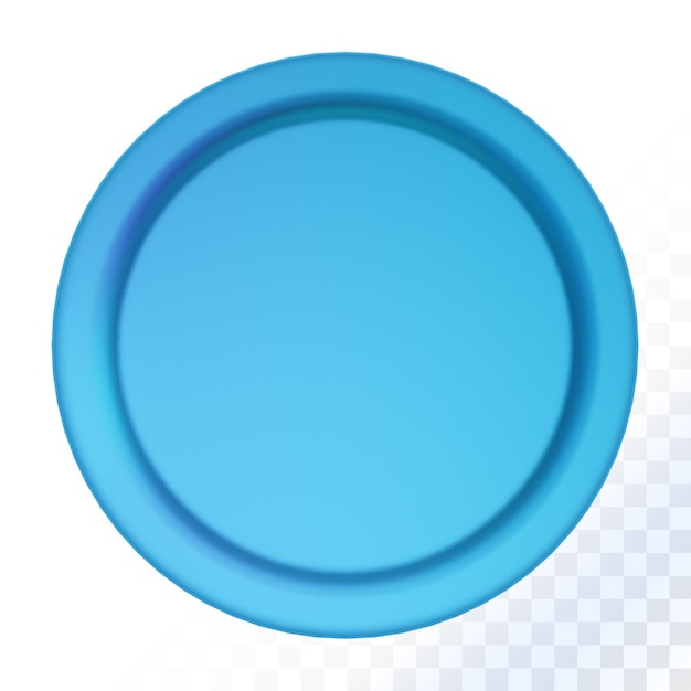 moeda de vidro de renderização 3D