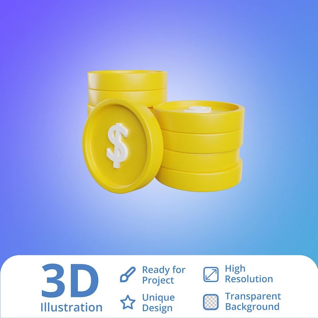 moedas 3D