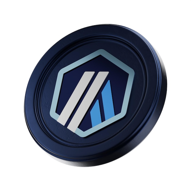Moedas criptográficas 3D transparentes