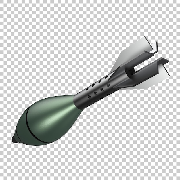 Mörtel isoliert auf transparentem Hintergrund, 3D-Darstellung