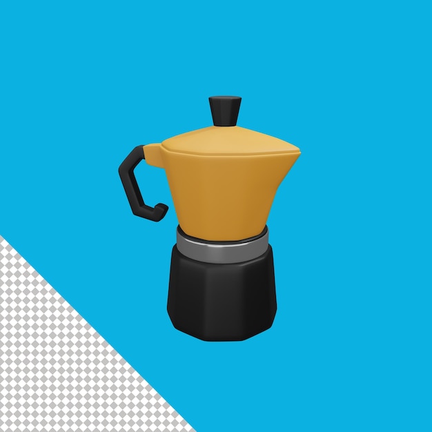 Mokapot 3d-symbol