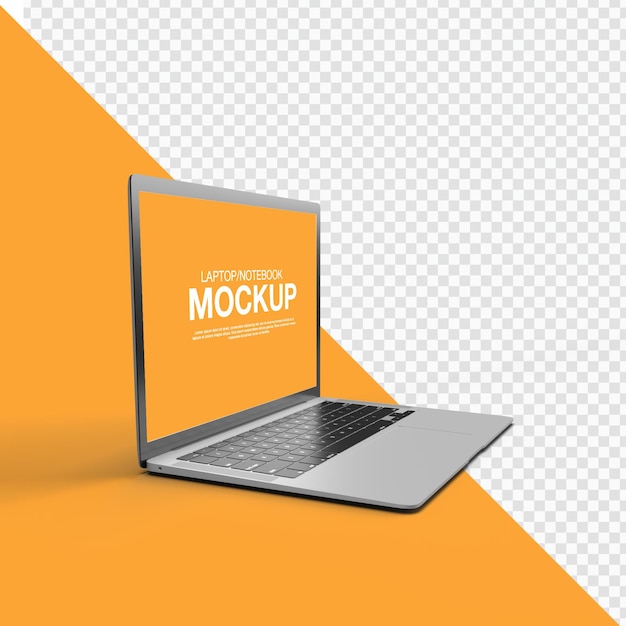 El Mokcup de la computadora portátil