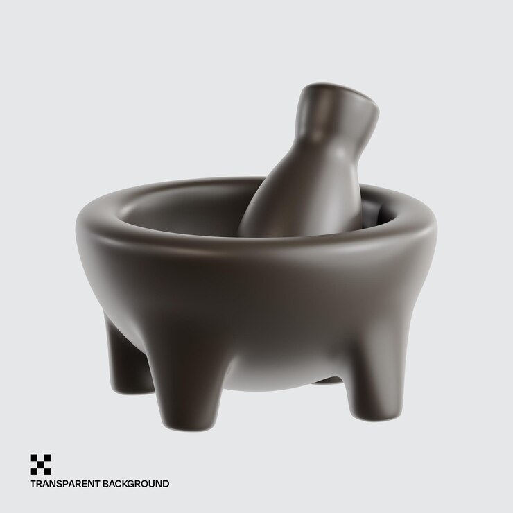 PSD molcajete tradicional con pestillo