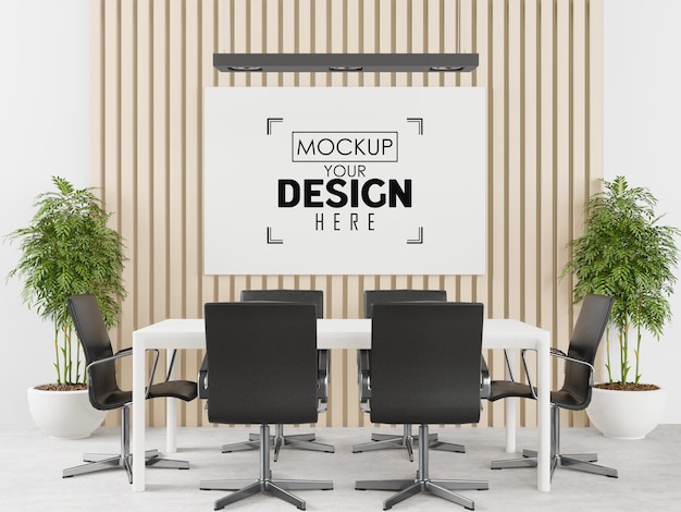 Moldura de pôster na sala de estar psd mockup