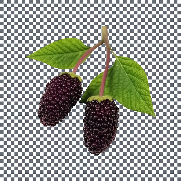 PSD moles frescas com folhas sobre um fundo transparente