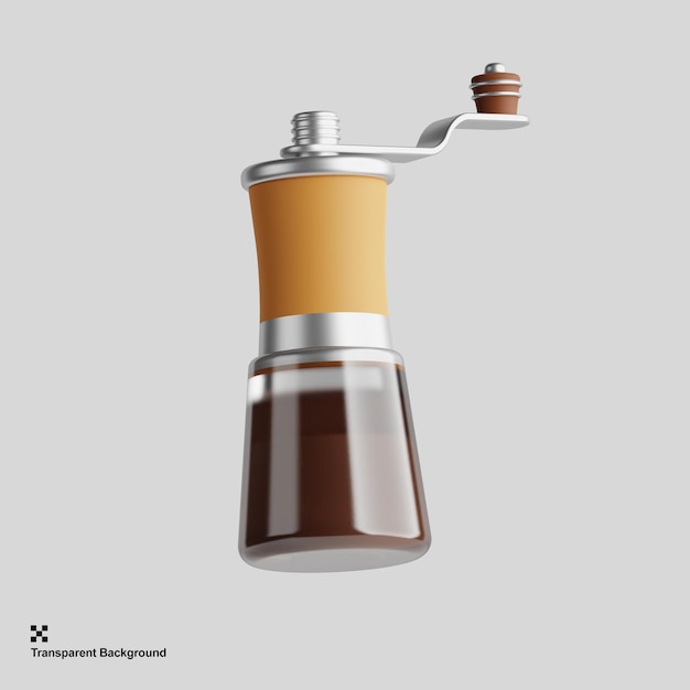 PSD molinillo de cafe manual 3d