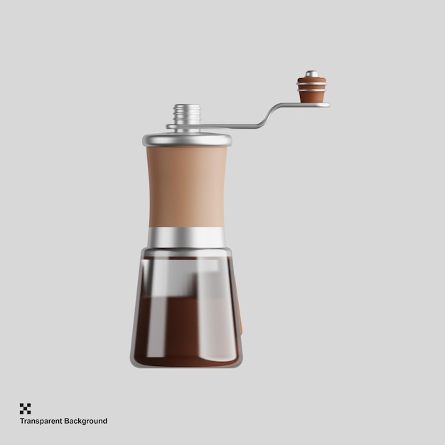 PSD molinillo de cafe manual 3d