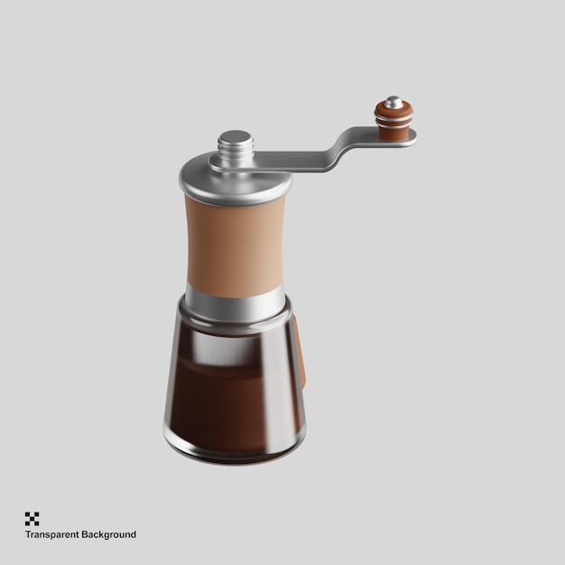 molinillo de cafe manual 3d