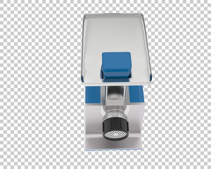 PSD molinillo de carne aislado en el fondo ilustración de renderización 3d