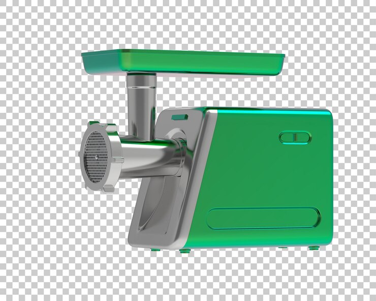 PSD un molinillo de carne aislado sobre un fondo blanco ilustración de renderización 3d