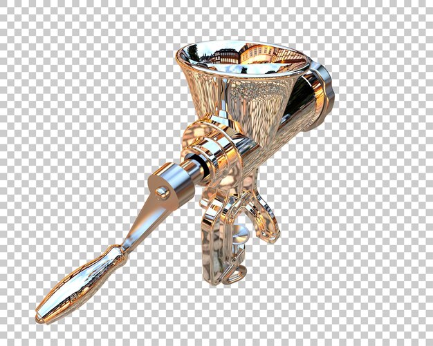 Un molinillo de carne aislado sobre un fondo transparente Ilustración de renderización 3D
