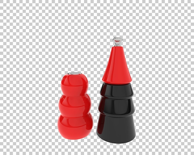 Un molinillo de sal aislado en un fondo transparente Ilustración de renderización 3D