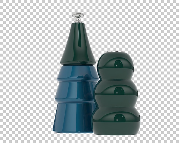 Un molinillo de sal aislado en un fondo transparente Ilustración de renderización 3D