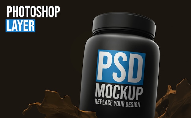 PSD molkeproteinflaschenmodell