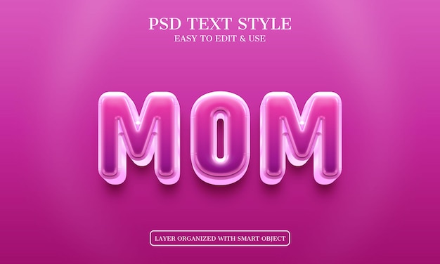 PSD mom bearbeitbare psd-texteffektdatei