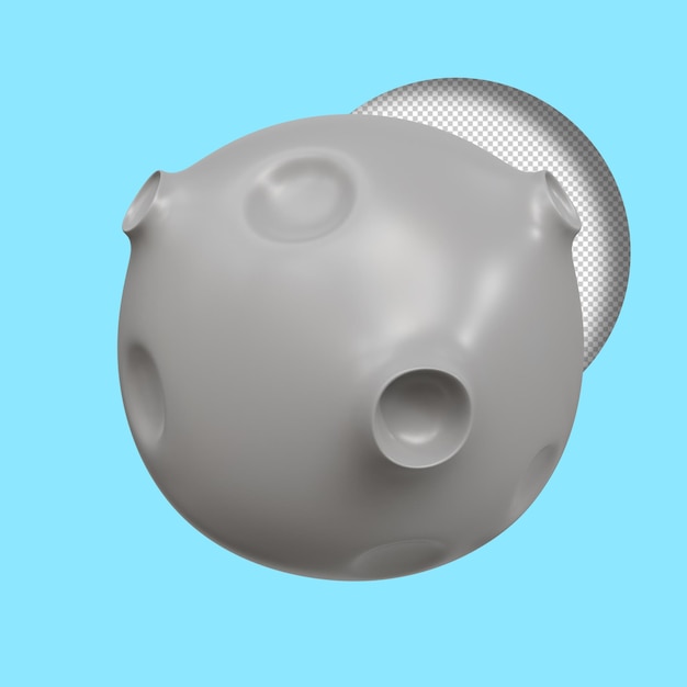 Mond 3d-rendering