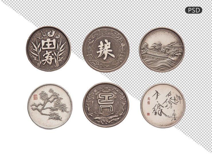 PSD moneda histórica de la dinastía china