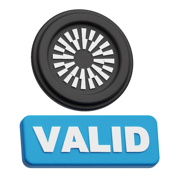 moneda de manto criptográfico icono 3D aislado en el fondo blanco