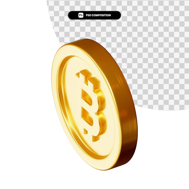 Moneda renderizado 3d aislado