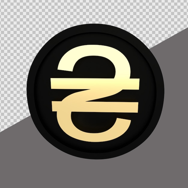 PSD moneda de renderizado 3d hyrvnia