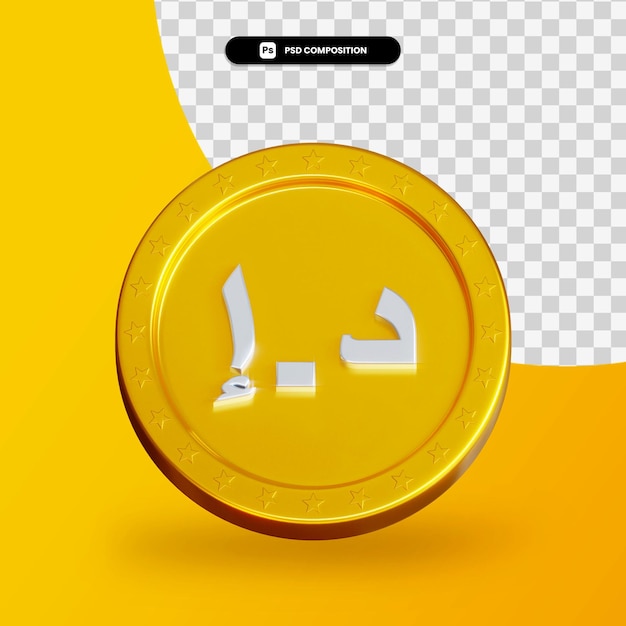 Moneta di scambio d'oro 3d rendering isolato
