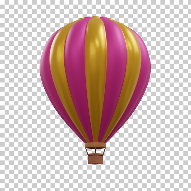 Mongolfiera di rendering 3D isolata