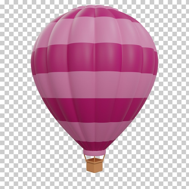 Mongolfiera di rendering 3D isolata