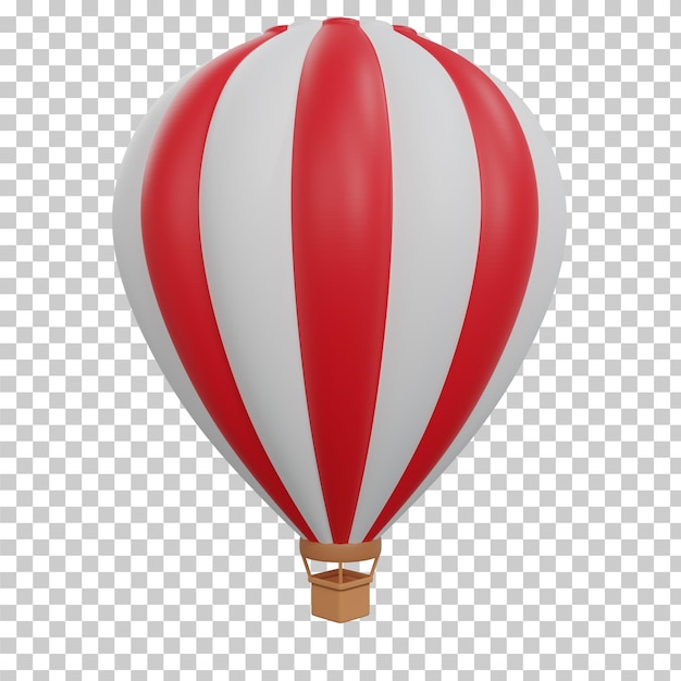 Mongolfiera di rendering 3D isolata