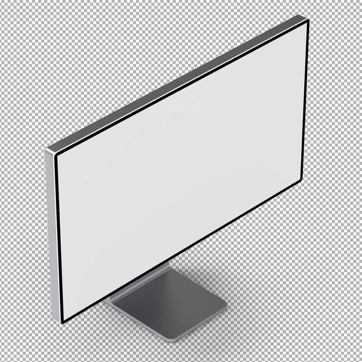 PSD monitor 3d isolato.