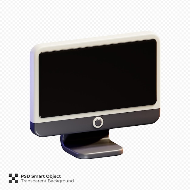 Monitor 3D Render Illustration isolated premium psd