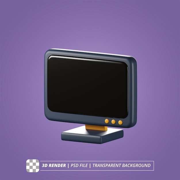 MONITOR 3D RENDER IMMAGINI ISOLATE