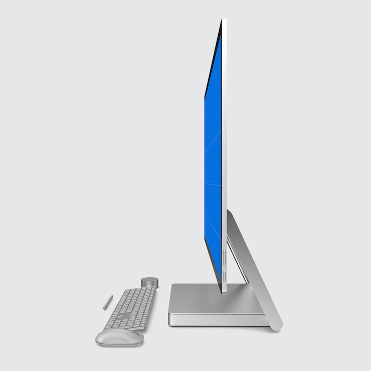 PSD monitor dello schermo e mockup di tastiera