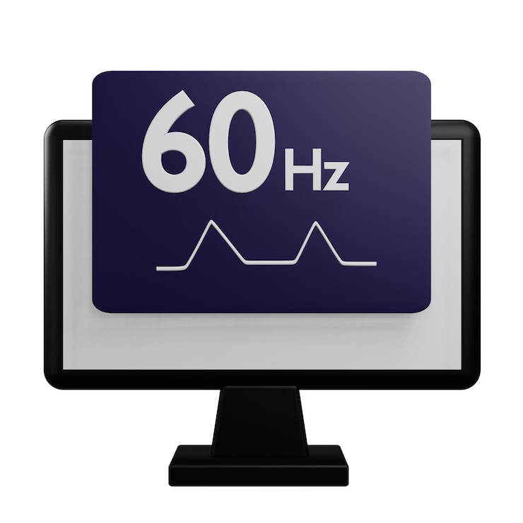 PSD monitor de frecuencia con fondo transparente