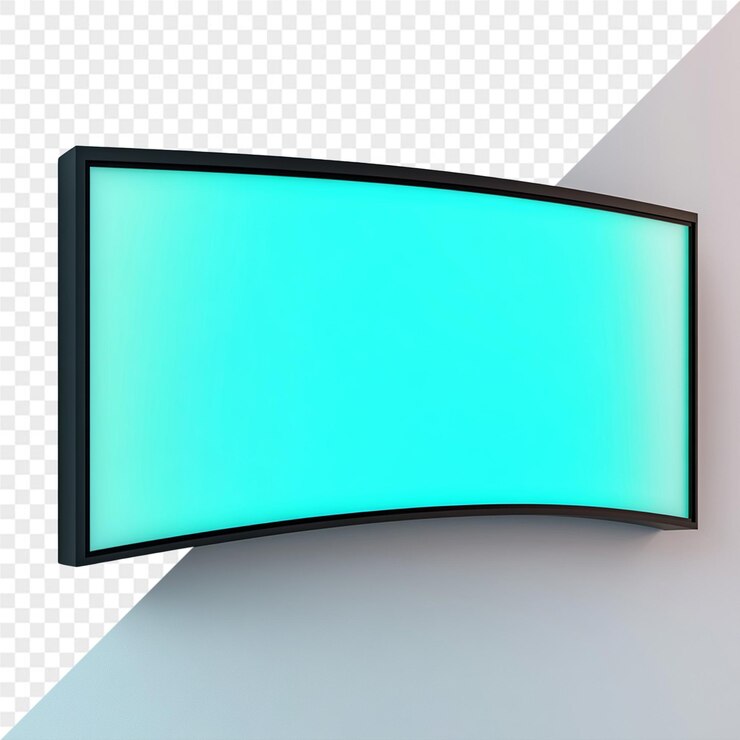 PSD un monitor con una parte trasera verde que dice quot la parte inferior derecha quot