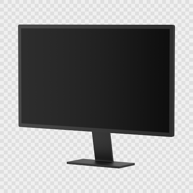 Monitore o ícone 3d