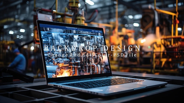 Monitoreo de la automatización industrial en la computadora portátil