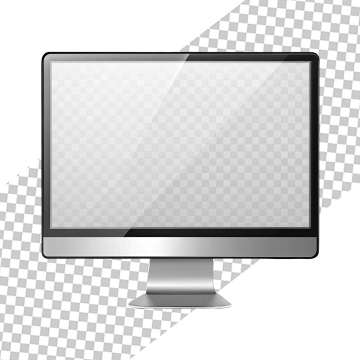 PSD monitoreo de computadora con pantalla transparente