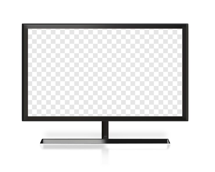 PSD monitoreo de pantalla de computadora curvo aislado en 3d realista