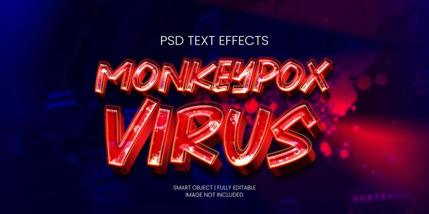 PSD monkeypox virus texteffekt