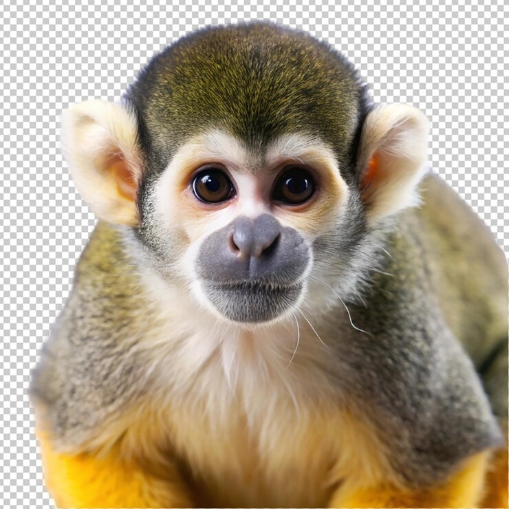 PSD mono ardilla en un fondo transparente