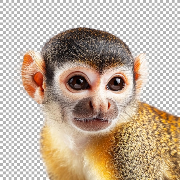 Mono ardilla de PNG en un fondo transparente generado por Ai