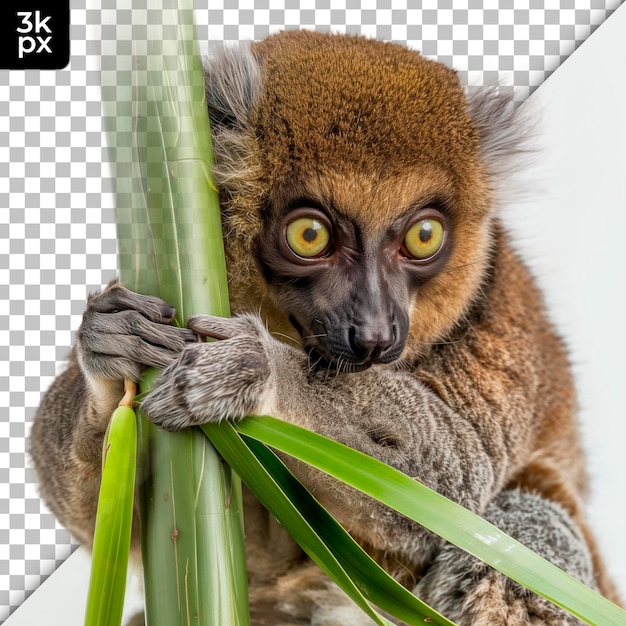 PSD un mono con un bambú que dice k2