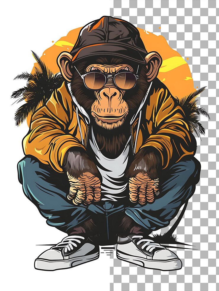 PSD mono vectorial con ropa ilustración del diseño de la camiseta que mezcla el encanto lúdico con el estilo urbano