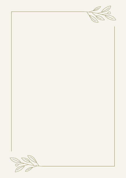 Monochrom Gold minimalistisches Blumenblatt