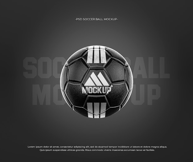 Monochromatisches Fußballmodell