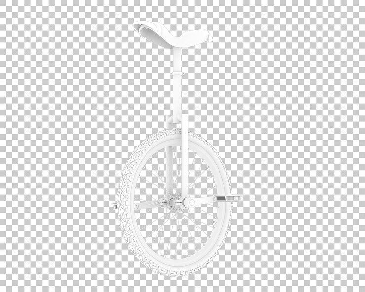 PSD monociclo aislado sobre fondo transparente ilustración de renderizado 3d