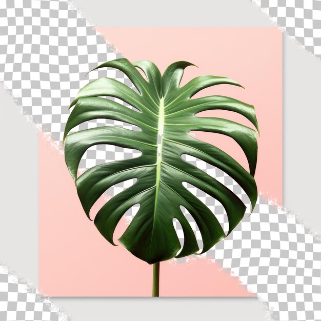 PSD monstera deliciosa apparaît magnifique sur fond transparent